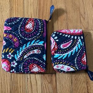 Vera Bradley Navy and Pink Paisley Kids Bag Set